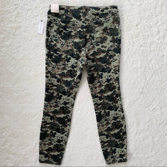 Anthropologie pilcro camo high rise skinny exposed button fly corduroy pants 31 - Picture 4 of 13